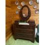 Beautiful marble top dresser with mirror