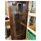 Wood gun cabinet