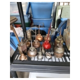 Vintage oil cans