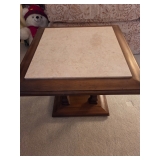 Marble top side table