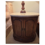 Marble top end table
