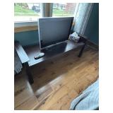 Bench and TV
