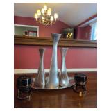 Nambe candlestick holders