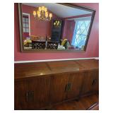 mid century wood buffet