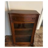 Antique glass door cabinet 
