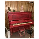 antique piano