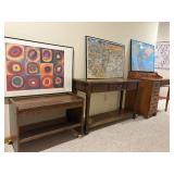 Cart, sofa table, desk