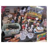 Betty Boop ....The monkees Bobble head and monkey Mobile