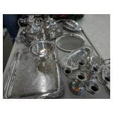 Silver dishes sterling candle holders