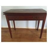 gaming table (top opens out)