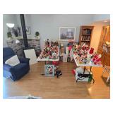 Large Christmas collection of Santas, and Anna Lee.