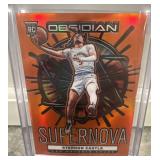 Stephon Castle RC /99 2024-25 Obsidian Supernova Orange Spurs No.1