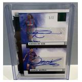 2024-25 Panini Impeccable Eberechi Eze Daniel Munoz Dual Auto 1/2 Crystal Palace