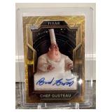 2025 Topps Chrome Pixar Gold Chef Gusteau Brad Garrett Auto /75 Gilded