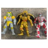 Vintage 1993 Mighty Morphin Power Rangers Villains Goldar Lord Zedd King Sphinx