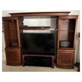 3-piece wall Entertainment Center-solid wood-$1500