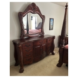 Traditional cherry 2 pc 10 drawers Dresser-$500