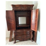 100% solid wood armoire-$500