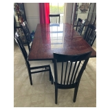 Dining table with 6 chairs - $600