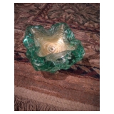 Murano - style Glass Ashtray