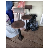 Vintage oak bar stools