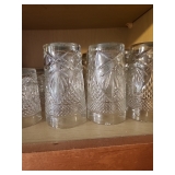 Cut glass drinkware