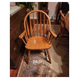 2 Vintage Amish Chairs -like new