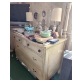 Vintage Antiqued Painted Dresser- strong and sturdy