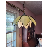 Slag Glass tulip lamp 