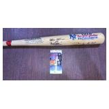 HOF SIGNED BAT