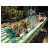 Colorful glassware