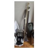curtain rods, truck mirror
