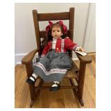 Antique Childs Chair Also showing Doll