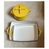 Dansk Kobenstyle Vibrant Yellow Enamelware Set