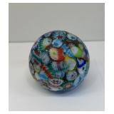 Murano Millefiori Glass Paper Weight 