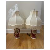 Victorian Style Table Lamps Vintage 2ft 5"