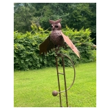 Coolest metal owl garden art