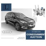 October Consignment Auction Vehicle Designer Goods Decor Art  More