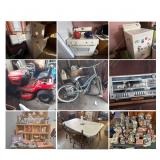 Appliances, Household Furniture, Vintage Games, Electronics, Magazines and Books, Collectible Dolls,
