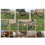 Allis Chalmers Tractors, Heavy Lawn Garden Equipment, 16ft Hay Wagon, Tons of Tools, Tandem Bicycle