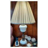 Hobnail Milkglass Lamp (2)