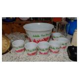 Atlas Hazel Milkglass Egg Nog Set