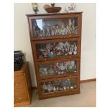 Barrister Bookcase with four receding glass doors