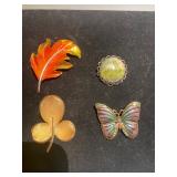 Vintage costume jewelry brooch