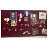 Collection of Pin Back Buttons and Pins