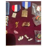 Collection of Pin Back Buttons and Pins