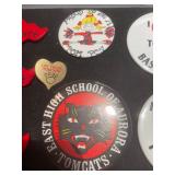 Vintage East Aurora HS "Tomcats" Pin Back Button