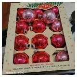 Vintage Shiny Brite glass Christmas tree ornaments
