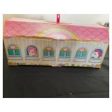 Vintage Hasbro My Little Pony Stable carry case - case holds 6 ponies in individual stalls which are