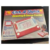 Vintage Ohio Art Etch A Sketch Drawing & Game center - set includes one Etch A Sketch unit and one f